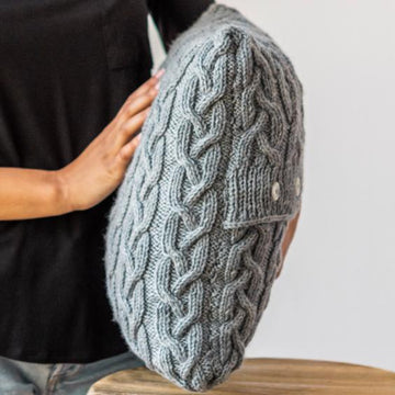Highland Cable Cushion Knitting Pattern # 406