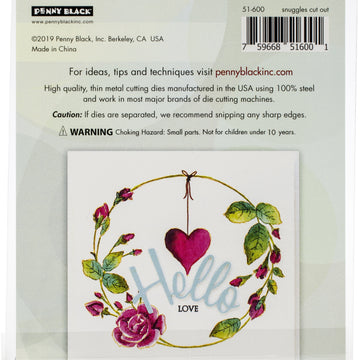 Penny Black Creative Dies - Snuggles Cut Out 2.5"X2.9"