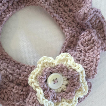 Ruffle Flower Neck Warmer