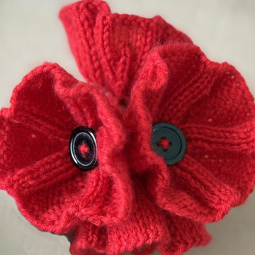 Poppy Flower Knitting Pattern