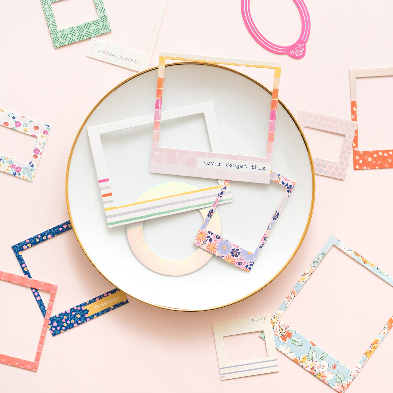 American Crafts Dear Lizzy She's Magic Ephemera Die-Cuts 14/Pkg - Chipboard Frames
