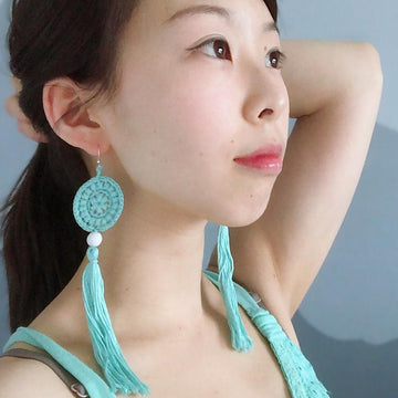Mint Spirit Boho Festival Earrings
