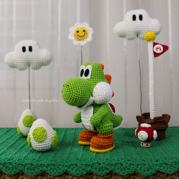 Yoshi – Chibi Amigurumi Crochet Pattern PDF + Bonus Egg Pattern