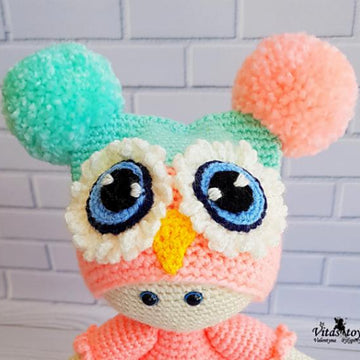 Hat Owl for doll