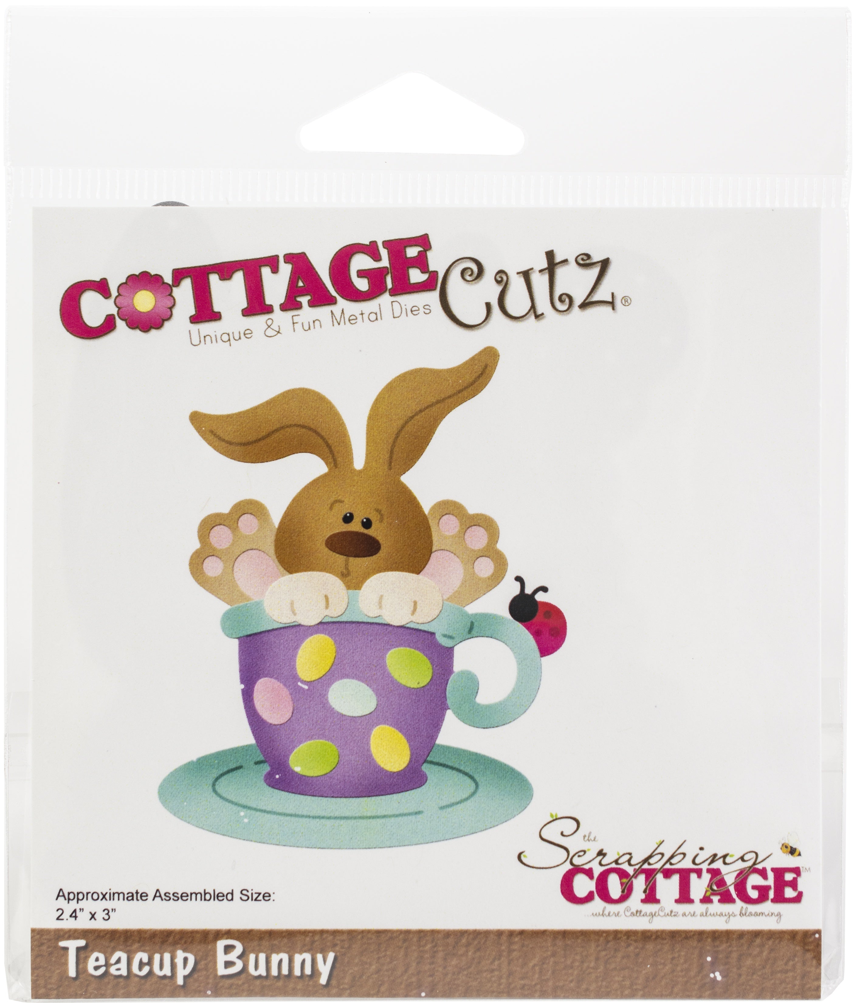CottageCutz Dies - Teacup Bunny 2.4"X3"