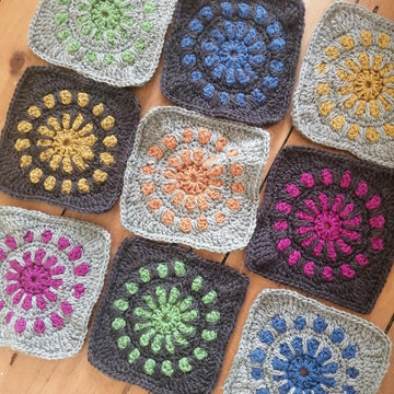 Granny Square Pouffe