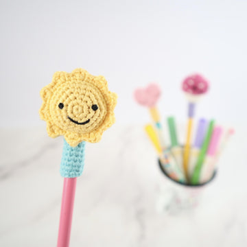 Sunshine, Mushroom & Heart Pencil Toppers