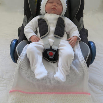 Baby Bunting Bunny Car Seat Blanket plus Hat