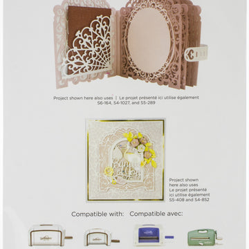 Spellbinders Shapeabilities Dies By Becca Feeken - Woven Trellis Side Pocket