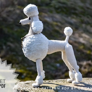 Crochet Pattern Leonardo the poodle Amigurumi toy