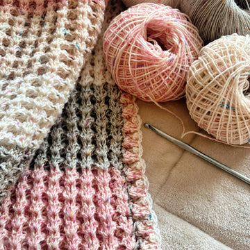 Waffled Shell Stitch Blanket