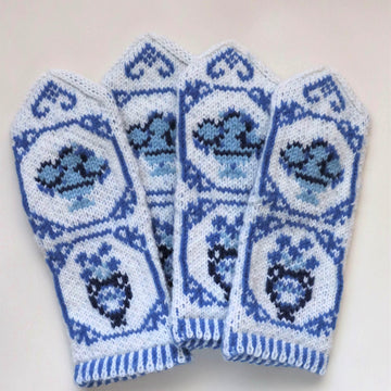 Delft mittens