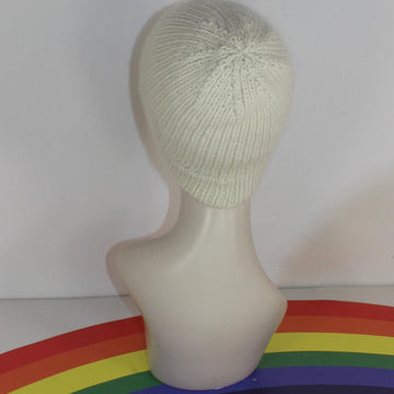 Adult and Teen Aran Rib Ski Beanie Hat Circular
