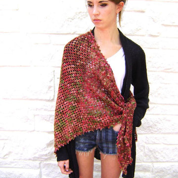Easy Triangle Shawl or Scarf