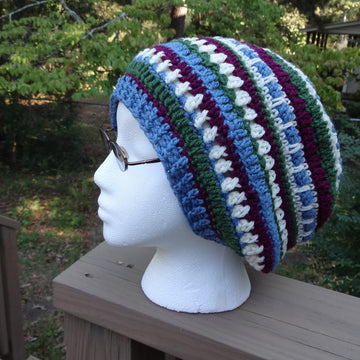 Mandala Style Slouchy Beanie