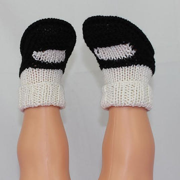 Baby 2x2 Rib Cuff Sock and Slipper Booties