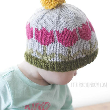 Fair Isle Spring Tulip Hat