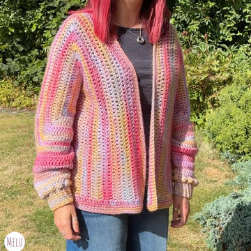 Solid Flexi Hexi Longline Cardi