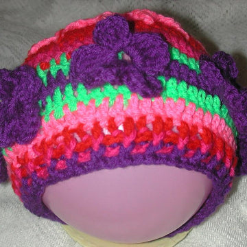 Hippie Peace and Love Beanie