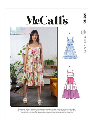 McCall's Misses' Dresses M8193 - Sewing Pattern