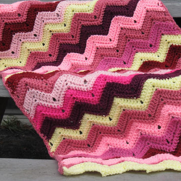 Scrap Ripple Afghan