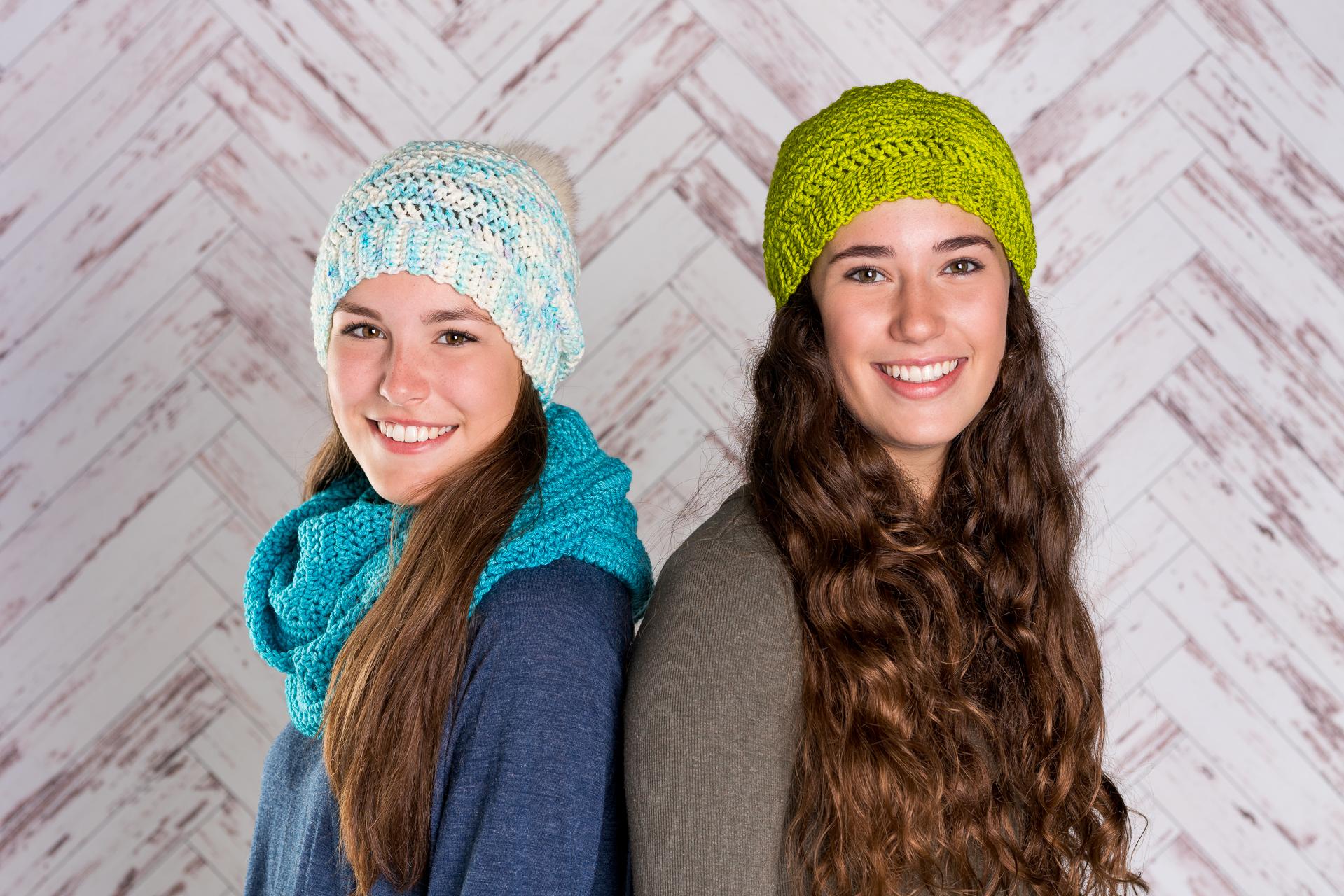 Eliane hat and infinity scarf set