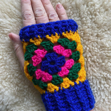 Crochet Granny Square Mittens