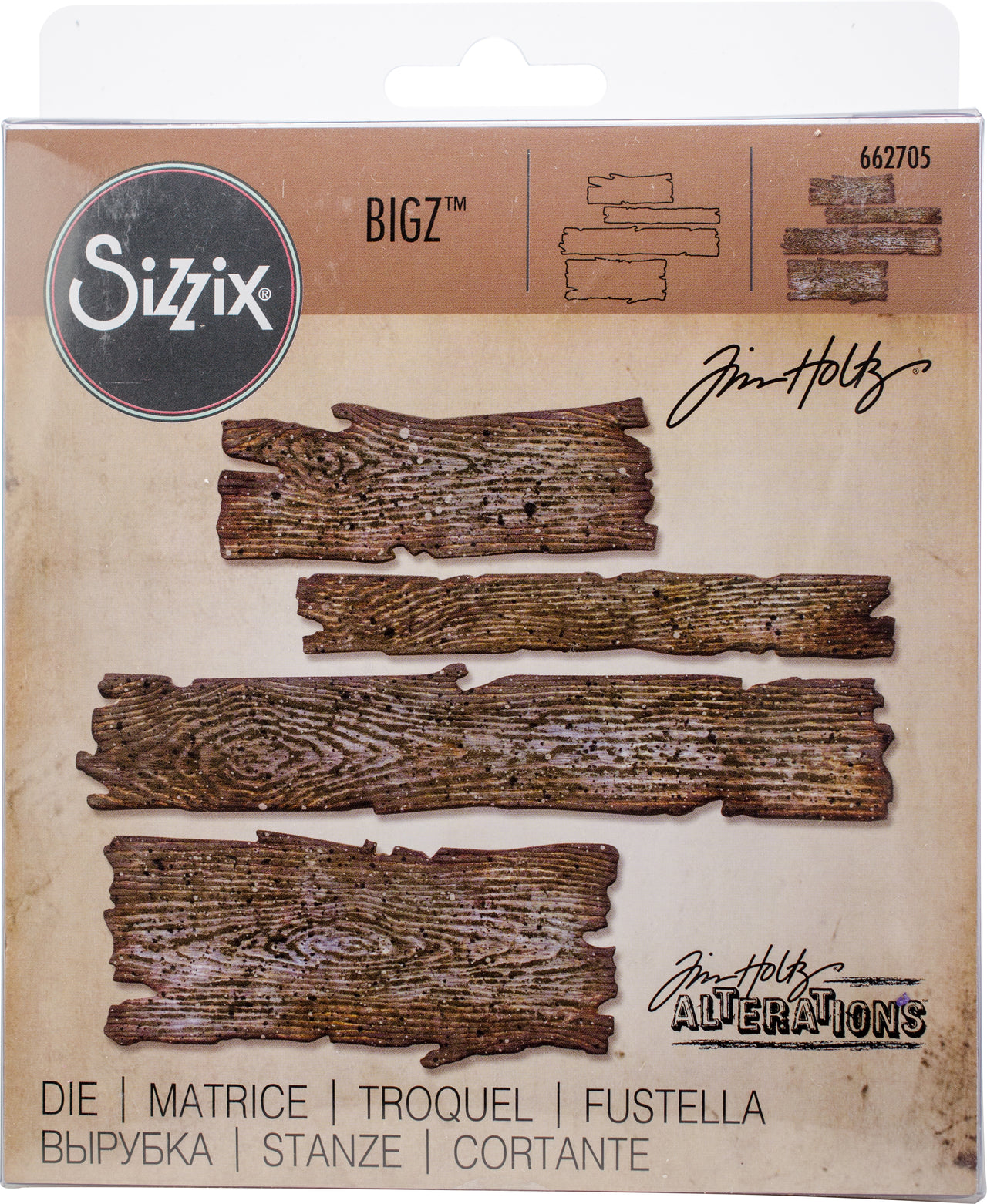 Sizzix Bigz Die By Tim Holtz - Planks