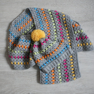 Granny Dot Hat & Scarf