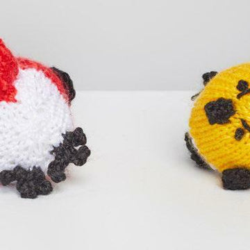 George & Hubert Knit Bird in Red Heart Amigurumi - LM6296 - Downloadable PDF