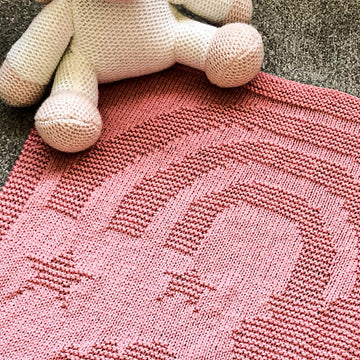 Baby Knit Rainbow Star and Clouds