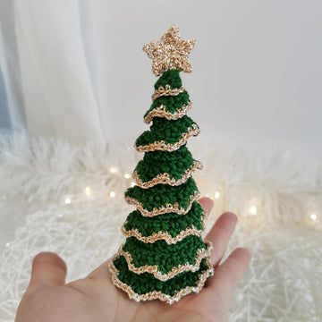 Golden Edged Mini Christmas Tree
