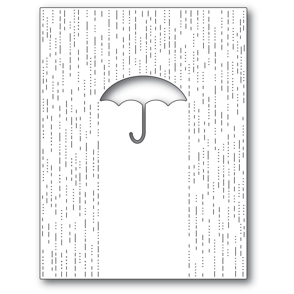 Memory Box Poppystamps Metal Dies - Raining Frame