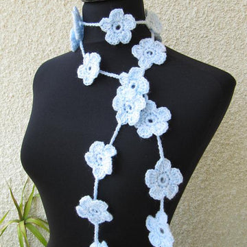 Floral Scarf Lariat