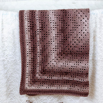 New Day Filet Crochet Baby Blanket