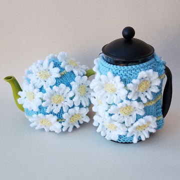 Daisy Chain Tea Cosy and Cafetiere Cosy