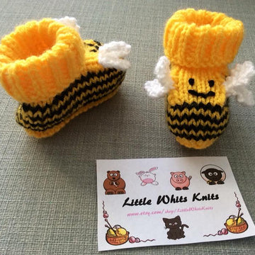 Bumblebee Baby Booties