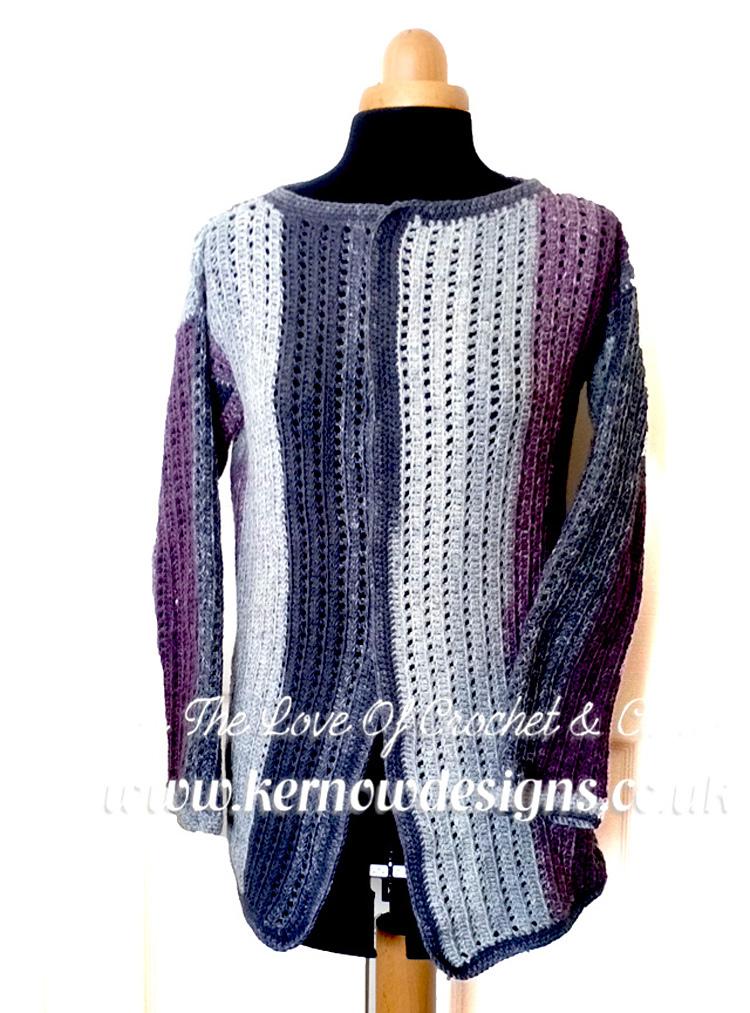 Purple Heather "Chill" Cardigan