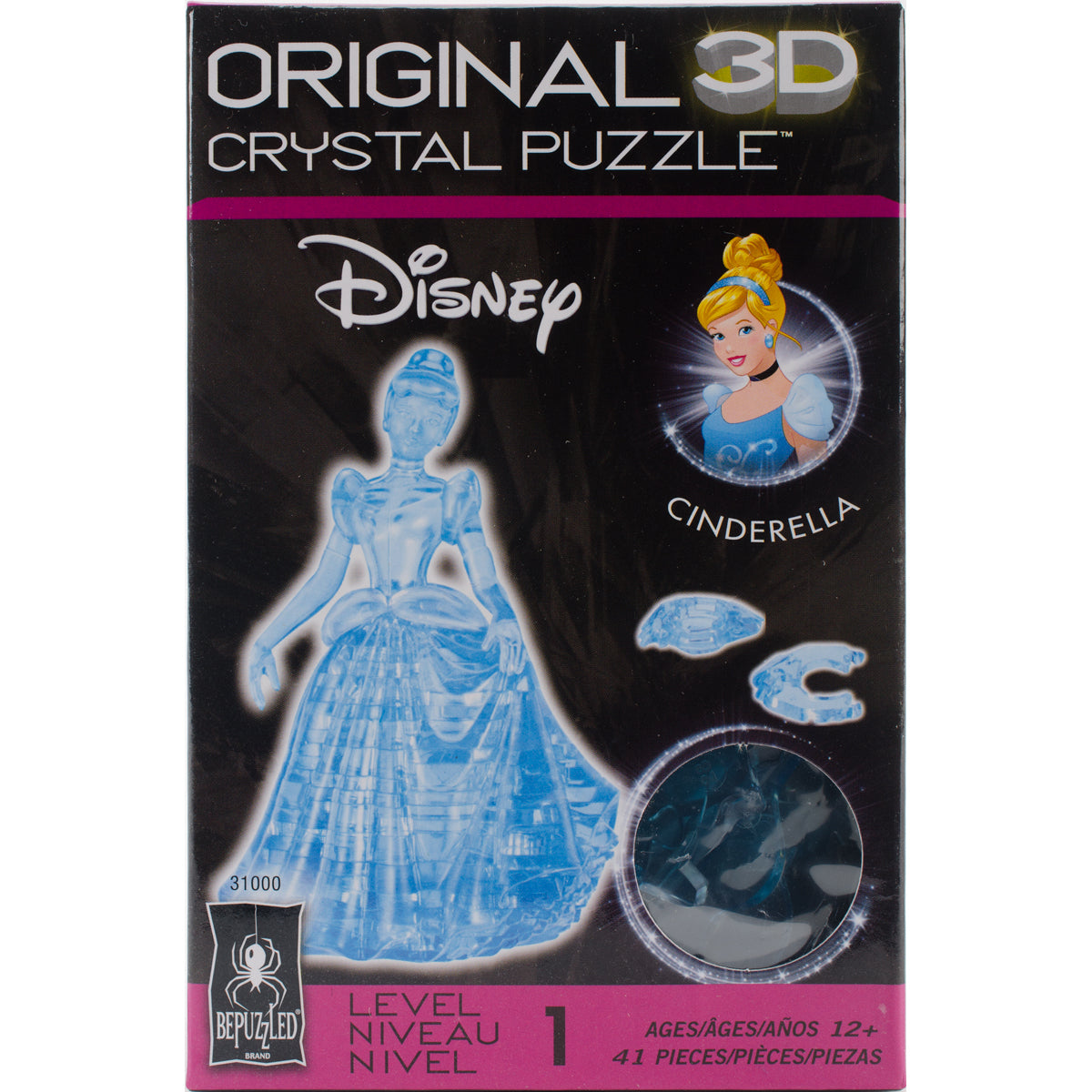 University Games 3-D Licensed Crystal Puzzle - Dinsey Cinderella
