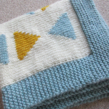 Triangles Cot Blanket
