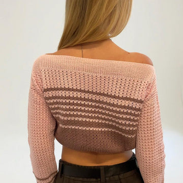 The Boatneck crochet jumper
