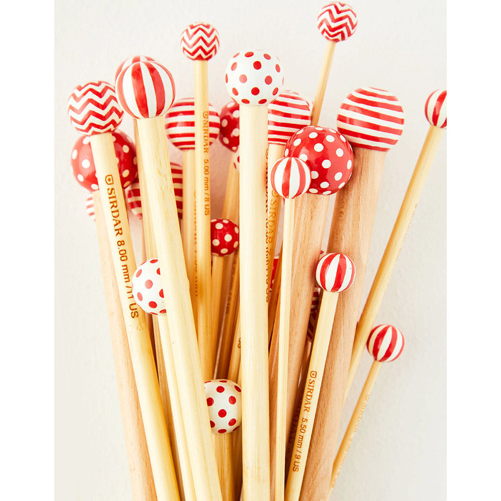 Sirdar Hand Painted Bamboo Single Point Knitting Needles - 35cm