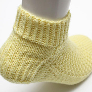 Lemon Sherbet Socks - Cuff Down (DK)