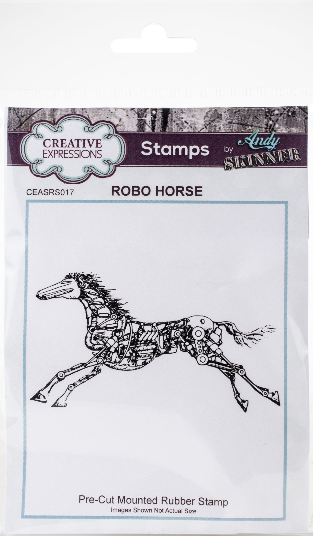 Creative Expressions Rubber Stamp By Andy Skinner - Robo Horse