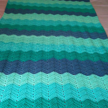 Soft Waves Twin Afghan