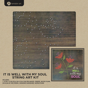 Hampton Art String Art Kit 10"X10" - It Is Well