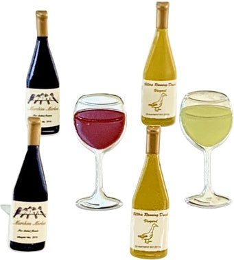 Eyelet Outlet Shape Brads 12/Pkg - Wine