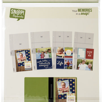 Simple Stories Sn@p! Pocket Pages For 6"X8" Flipbooks 10/Pkg - Multi Pack