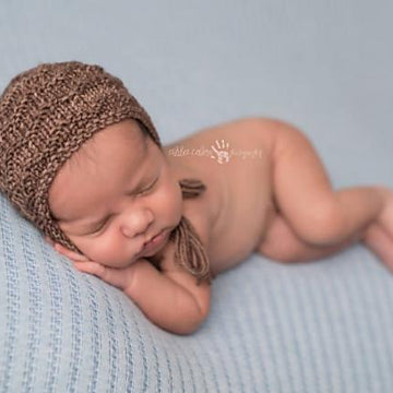Chevron Ripples Newborn Bonnet