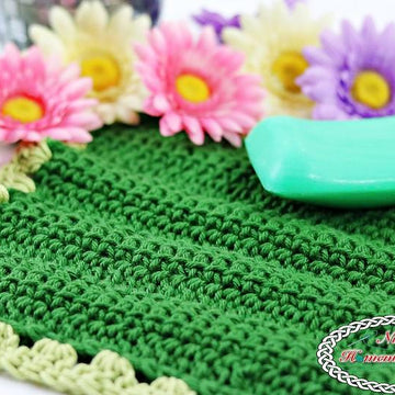 Linked Crochet Washcloth